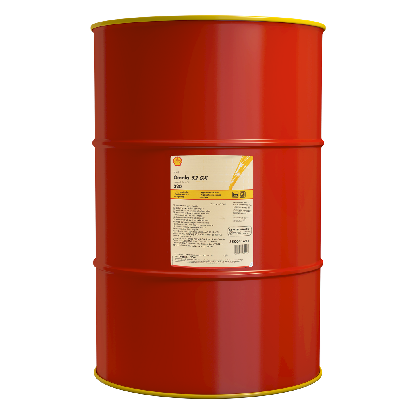 Shell Omala S2 GX 320 209L Drum