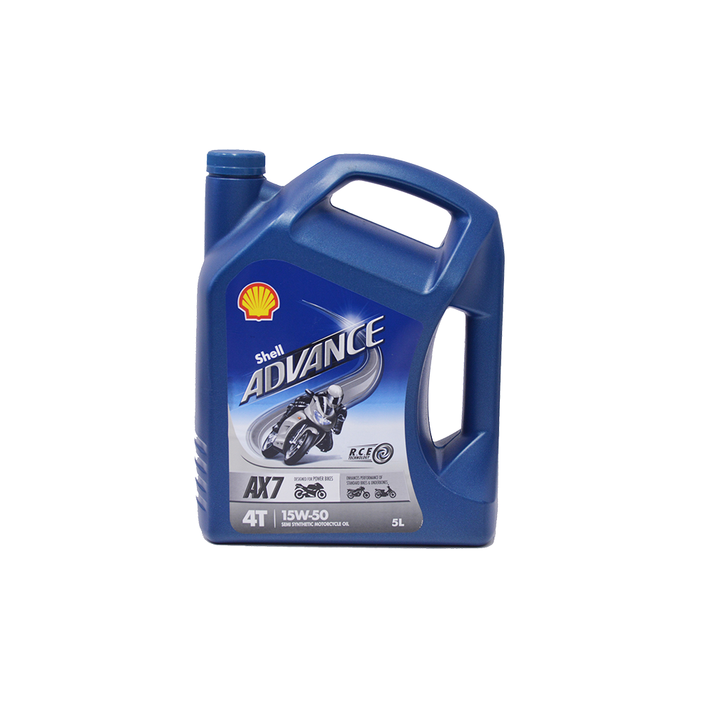 Shell Advance 4T AX7 15W-50 - 5L Bottle