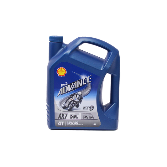 Shell Advance 4T AX7 15W-50 - 5L Bottle
