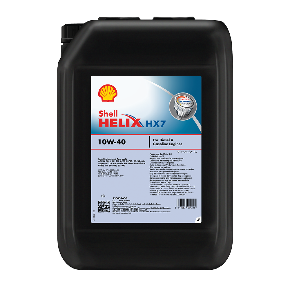Shell Helix HX7 10W-40 SN+ - 20L Pail – Atlas Oil and Chemical