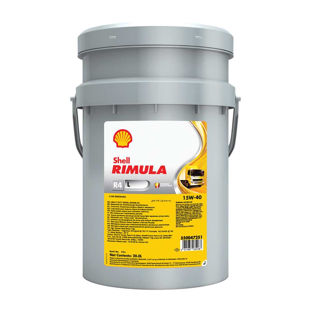 Shell Rimula R4 L 15W40 CK4 - 20L Pail