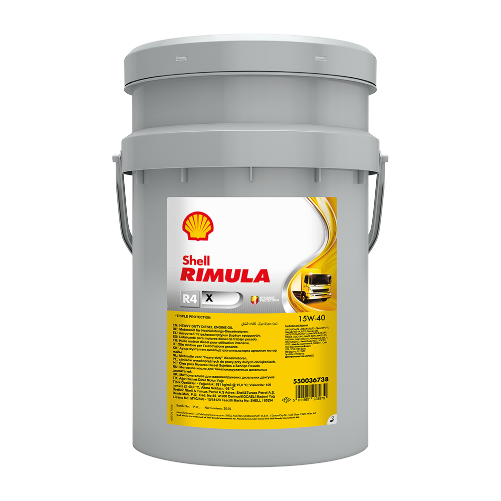 Shell Rimula R4 X 15W40 CI-4 - 20L Pail – Atlas Oil and Chemical