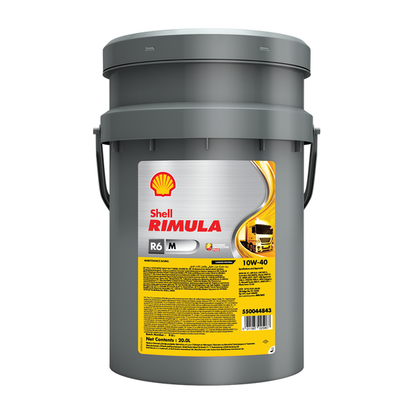 Shell Rimula R6 M 10W40 - 20L Pail – Atlas Oil and Chemical